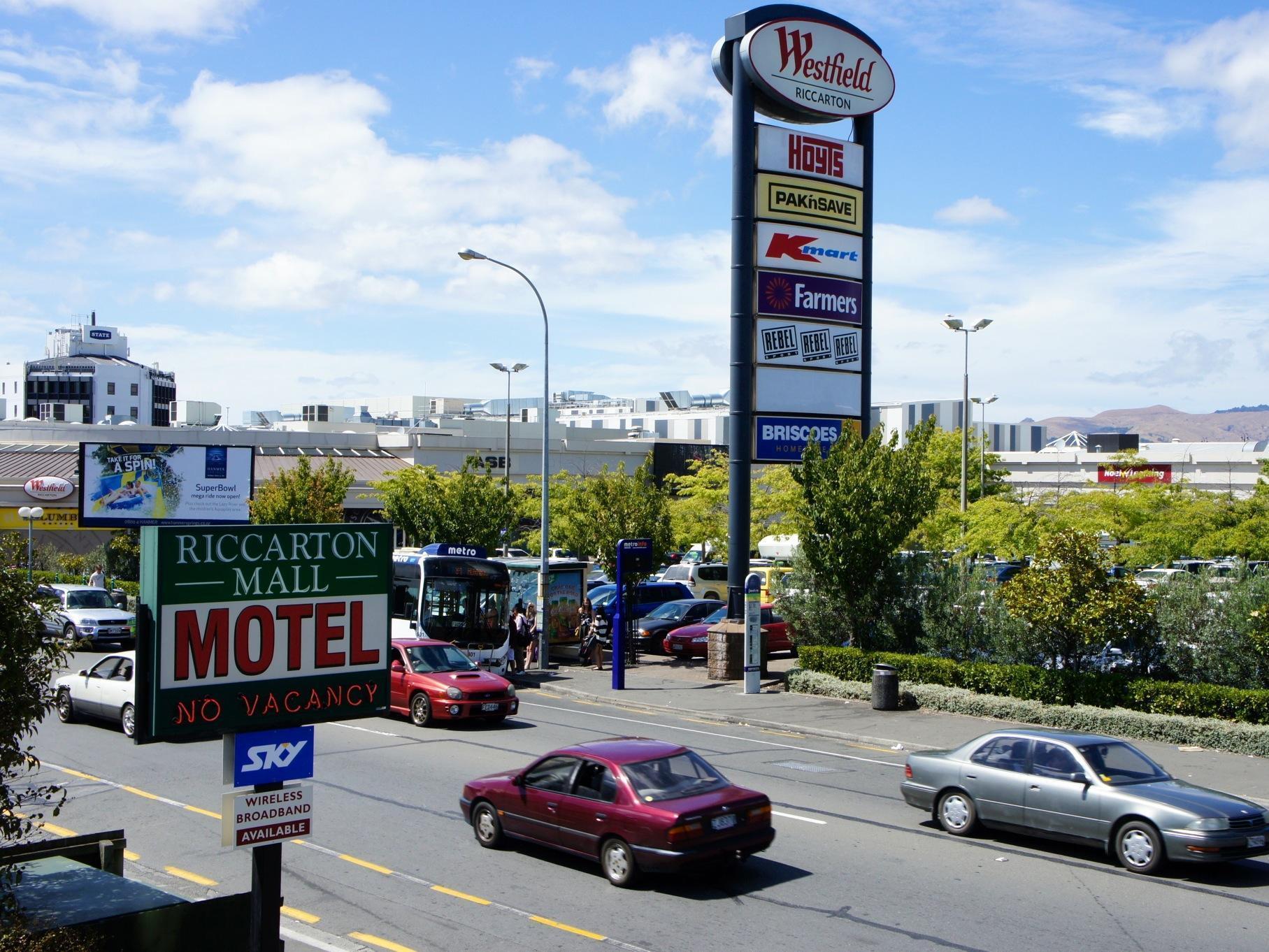 Riccarton Mall Motel Christchurch Kültér fotó